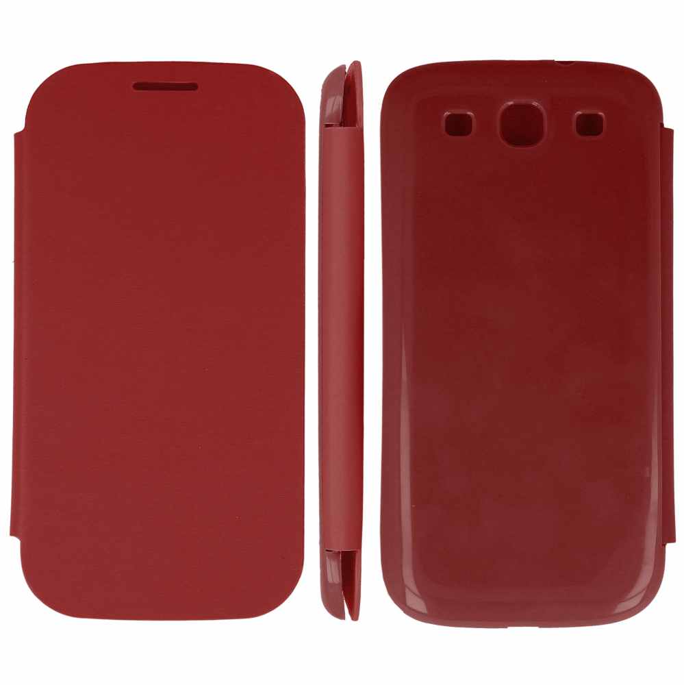 Telef Acc Funda Flip Case Samsung S3 I9300 Rojo